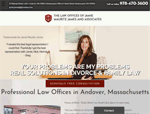 Tablet Screenshot of jjameslaw.com